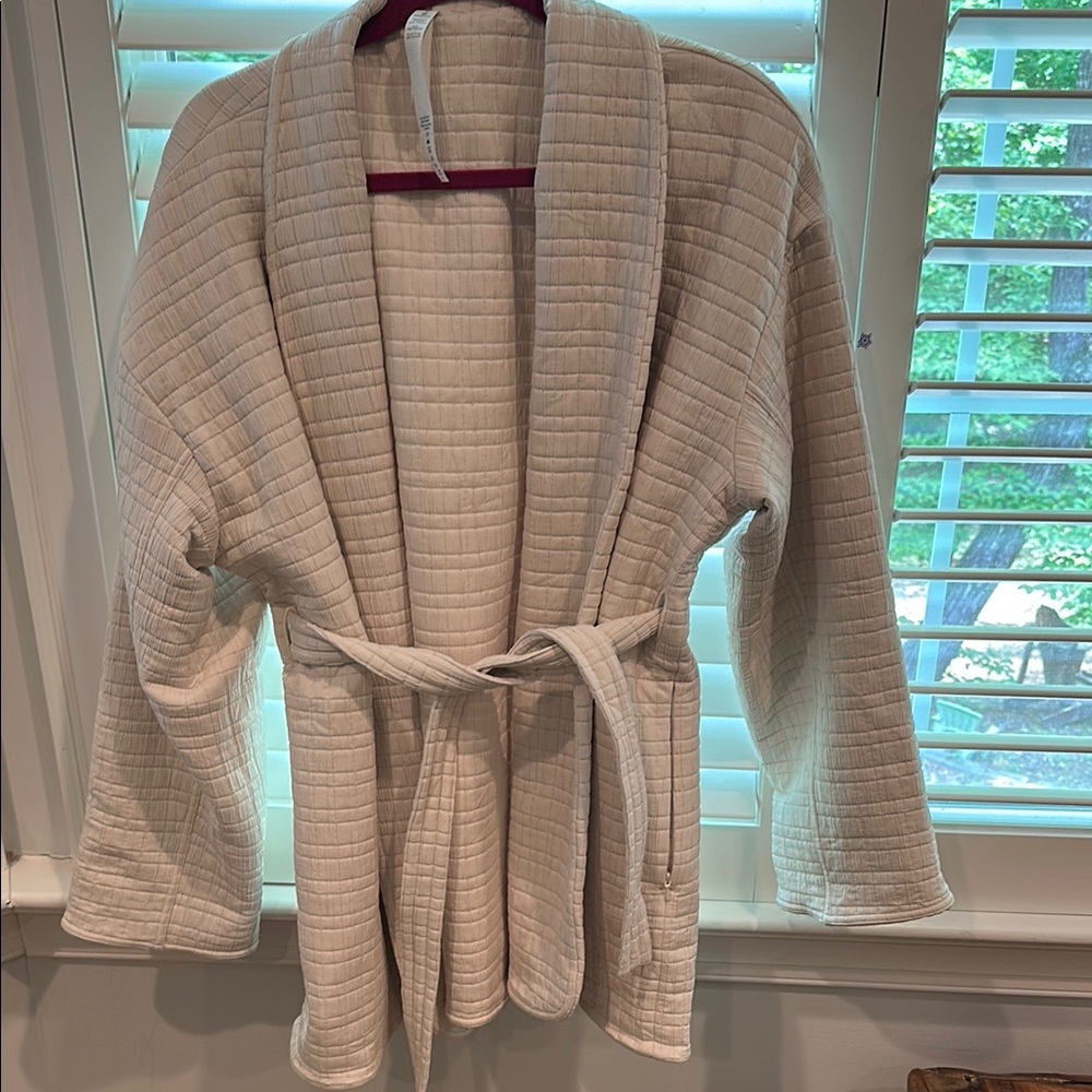 Lululemon Cream Quilted Jacket